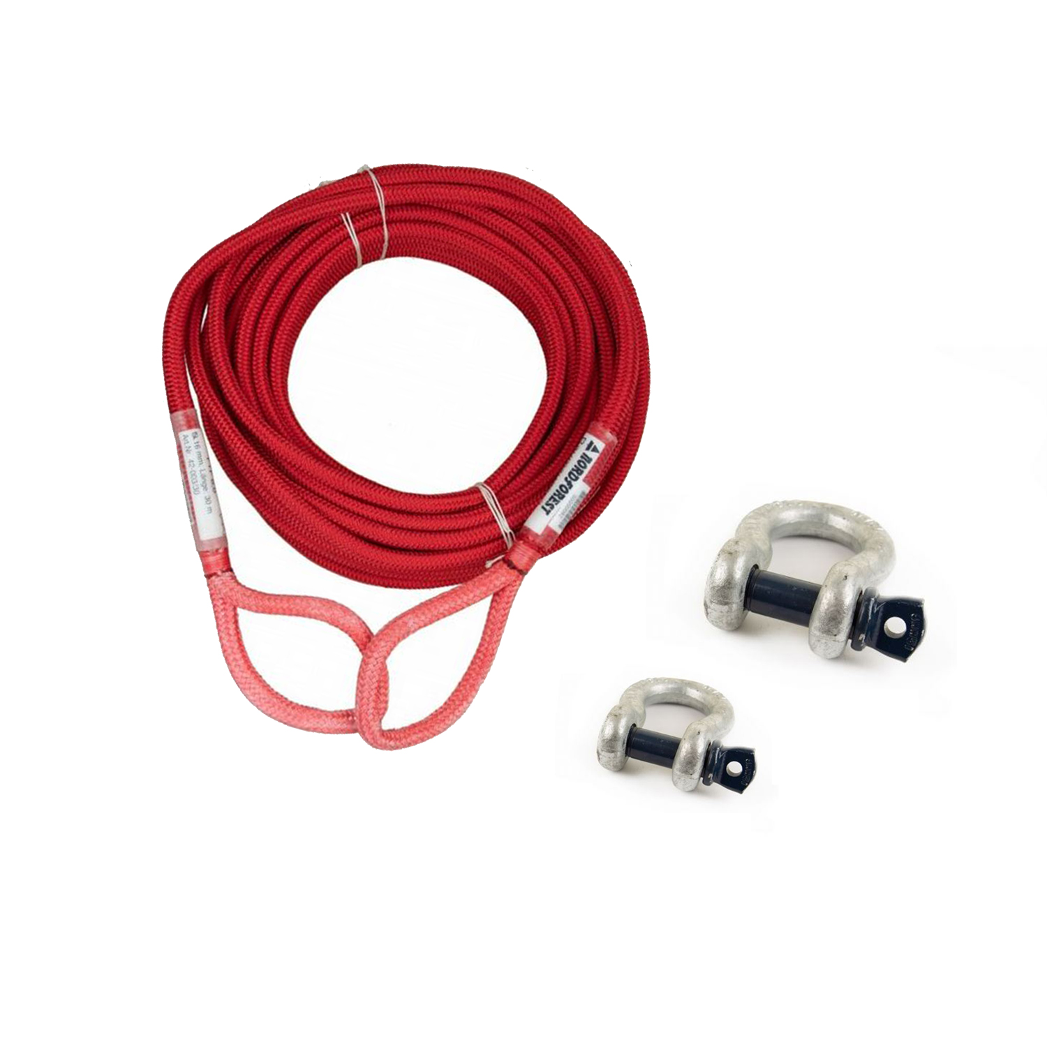 Laubholzset 6t Seil & 2x Schäkel