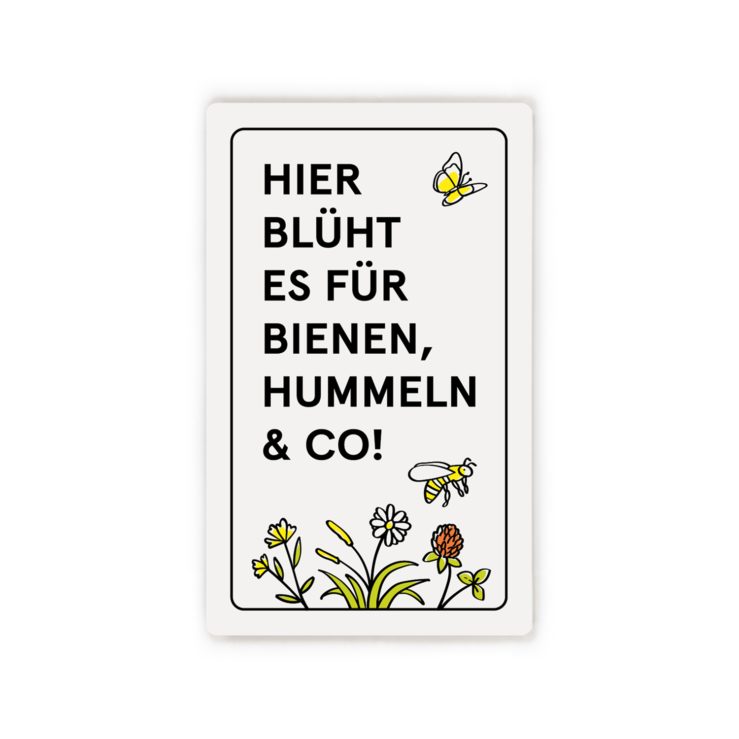 Schild Blühstreifen