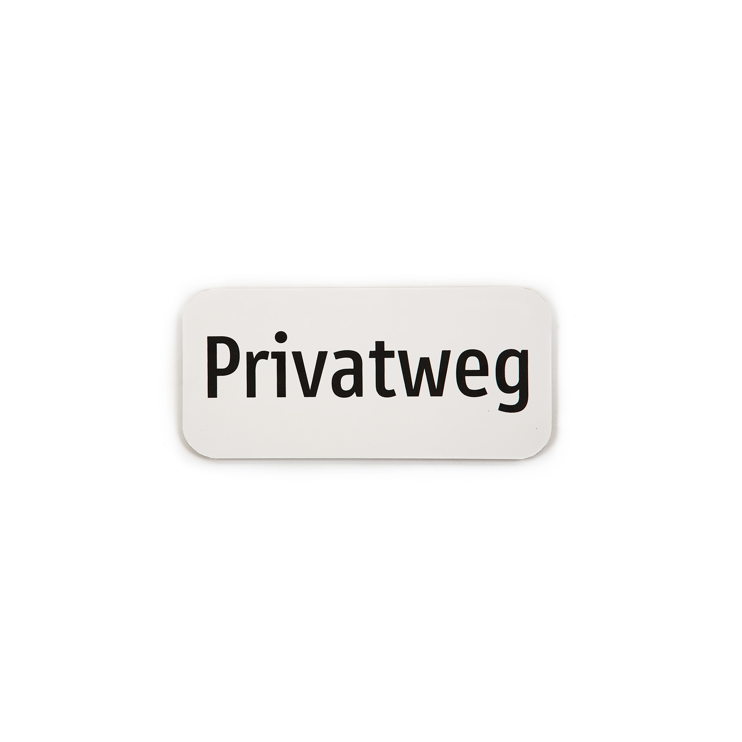Zusatztafel Privatweg