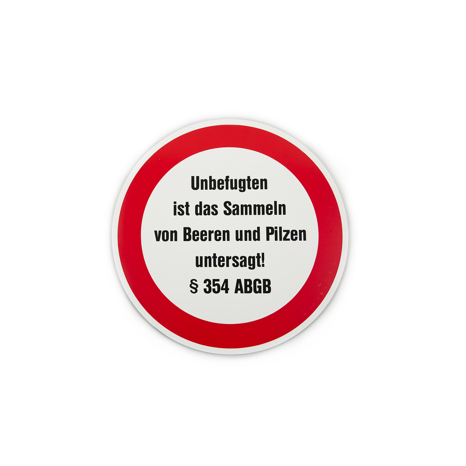 Schild Beeren/Pilze