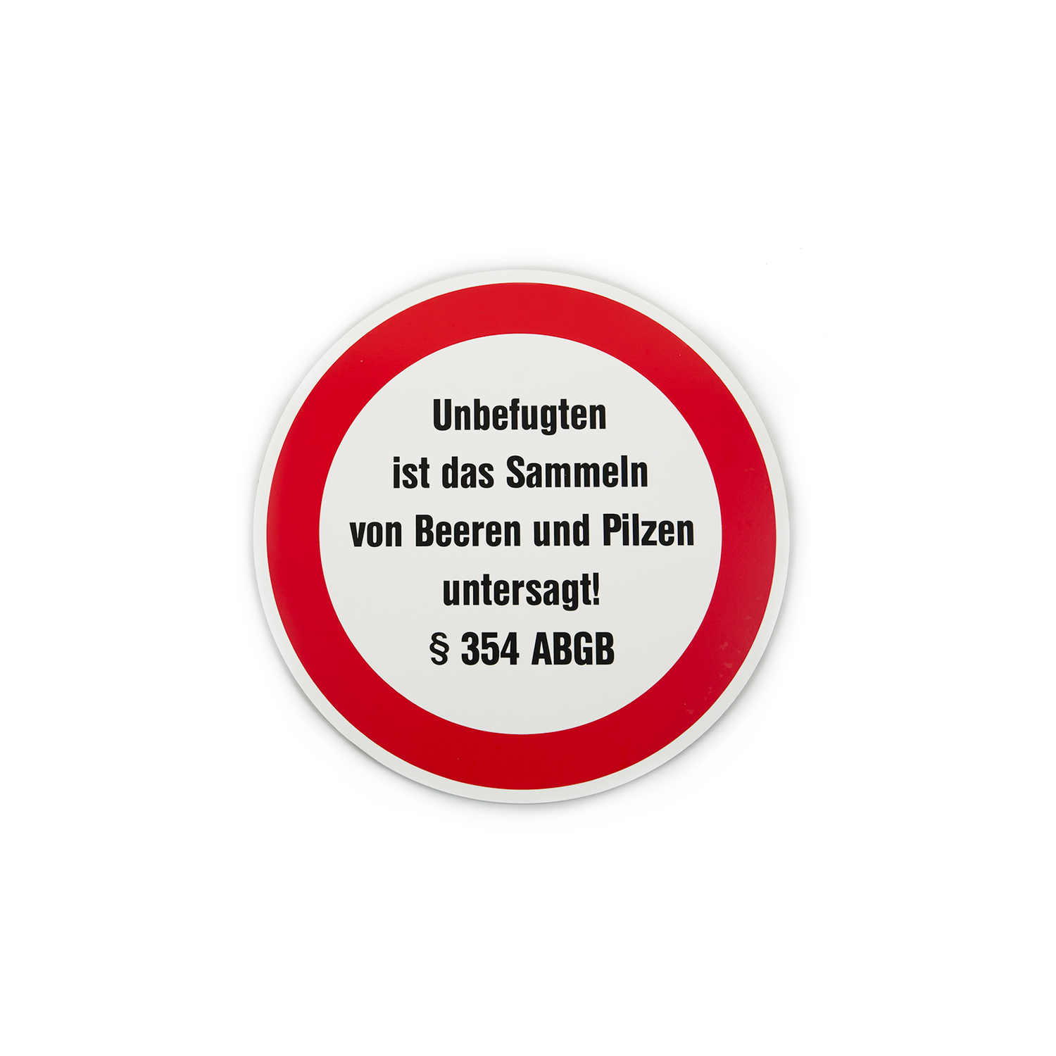 Schild Beeren/Pilze