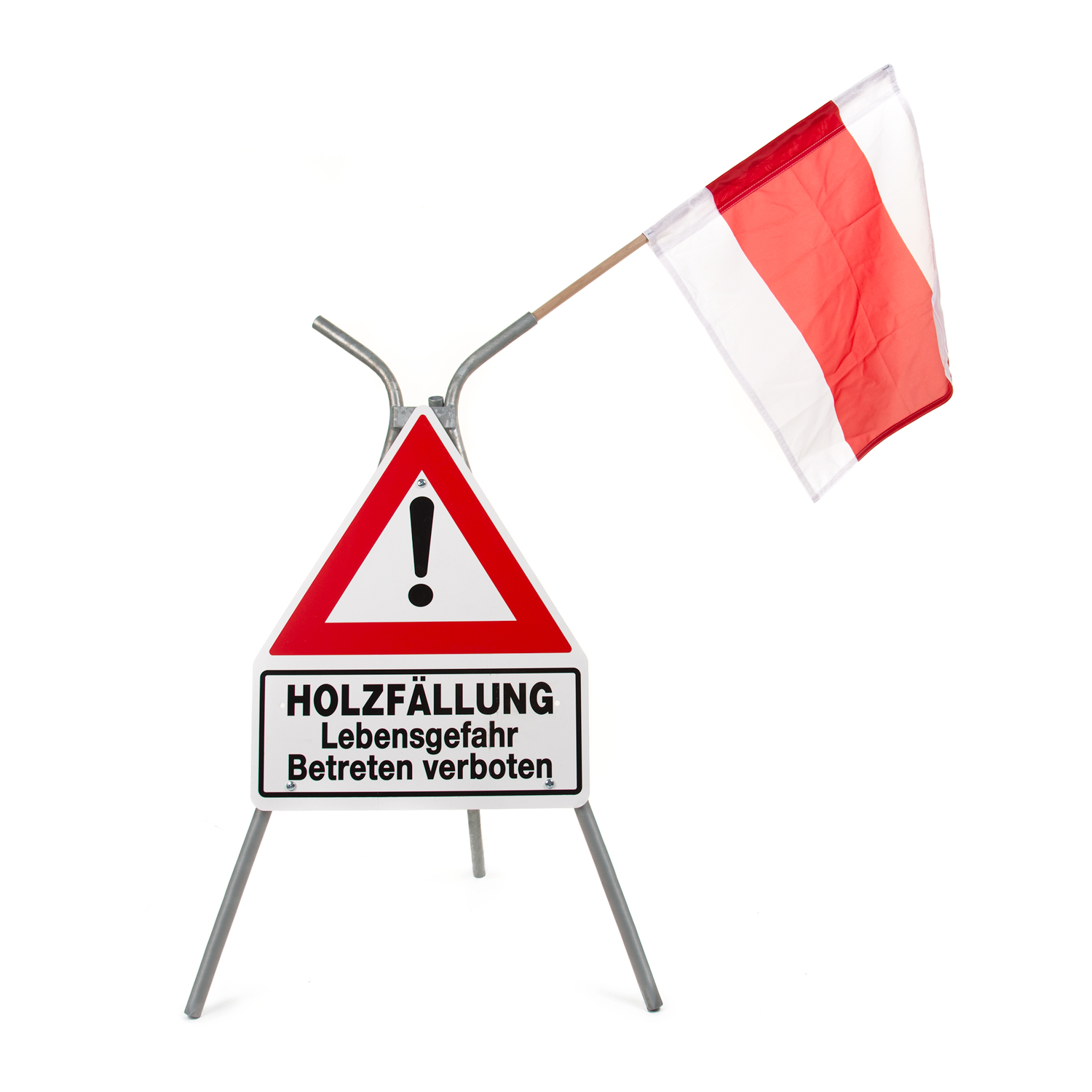 Warnständer Holzfällung