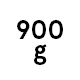 900 g