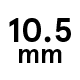 10.5 mm