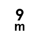 9 m