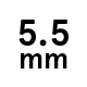 5.5 mm
