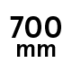700 mm