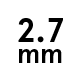 2.7 mm